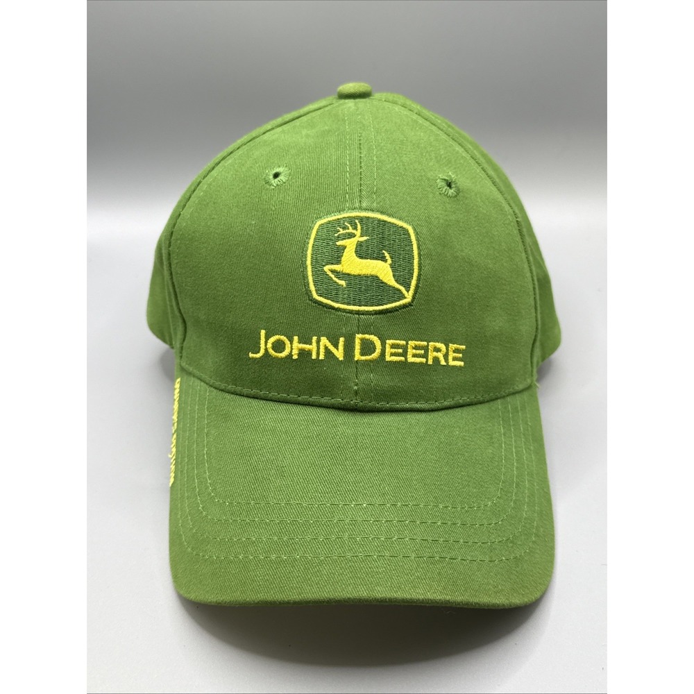 John Deere Hat Cap Strap Back Green Owner's Edition‎ Embroidered Mens Cotton